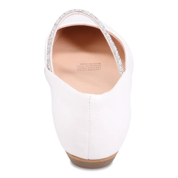 Mollini Glim Flat in White - Crush Marketplace