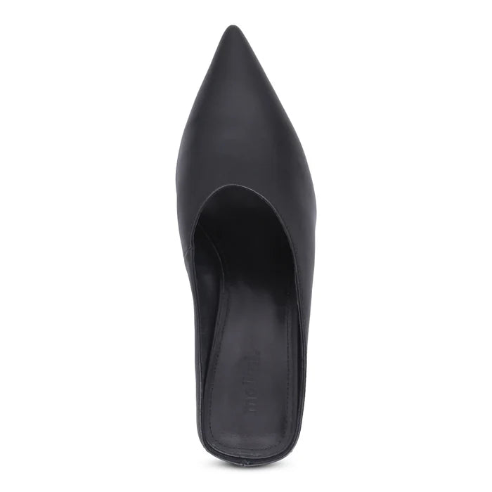 Mollini LOE Heeled Mule in Black