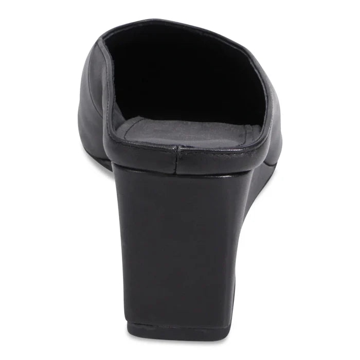 Mollini LOE Heeled Mule in Black