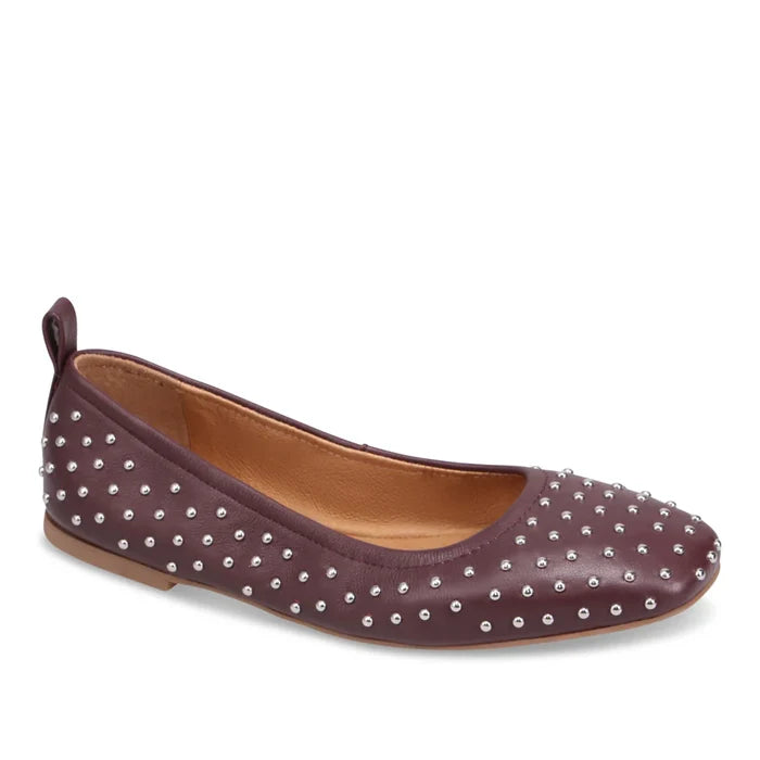 Mollini Narn Ballet Flat in Burgundy - Crush Marketplace