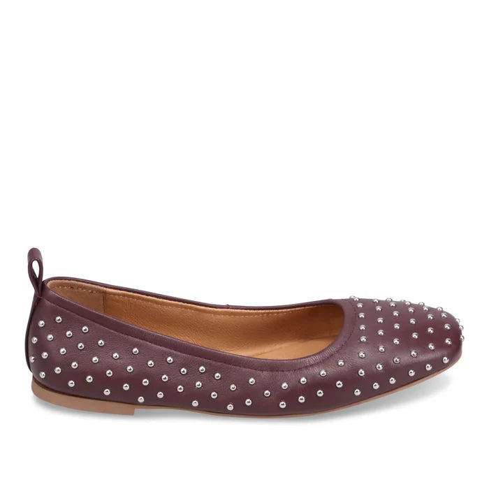 Mollini Narn Ballet Flat in Burgundy - Crush Marketplace