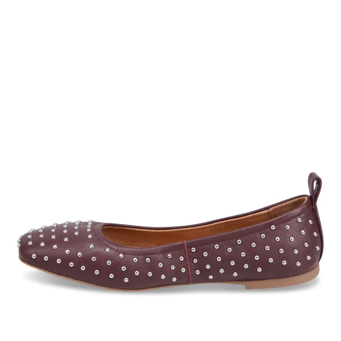 Mollini Narn Ballet Flat in Burgundy - Crush Marketplace