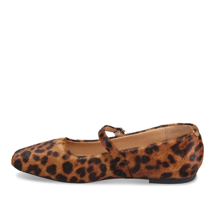 Mollini TOKENA Mary Jane Flat in Dark Leopard Pony - Crush Marketplace