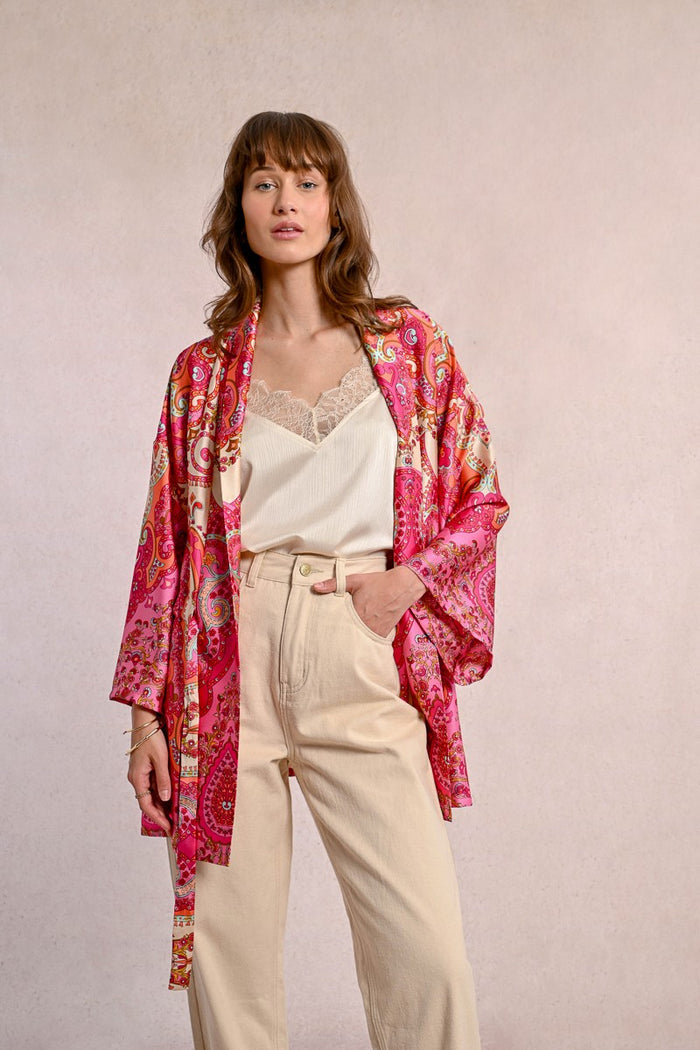Molly Bracken High Waisted Straight Pant in Cream - Crush Marketplace