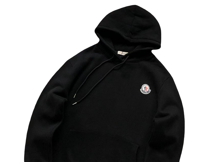 Moncler Basic Hoodie Black