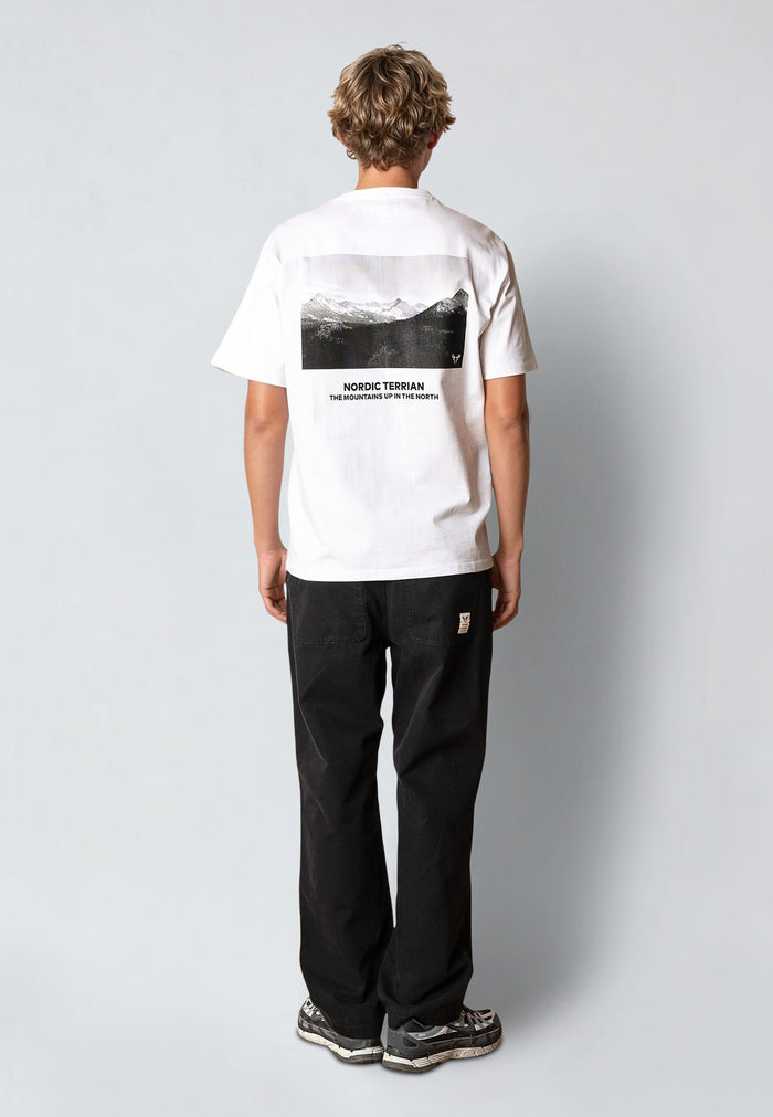 Fat Moose MOUNTAIN PEAK T-SHIRT T-shirts S/S Hvid