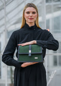 Mucros Aoife Bag | Green Herringbone