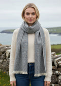 Mucros Aran Scarf | Merino Wool Alpaca Scarf