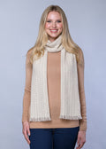 Mucros Atlantic Wool Scarf | Natural Donegal Wool | Made in Ireland