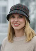 Mucros Flapper Hat | Heritage Green & Rust Tweed
