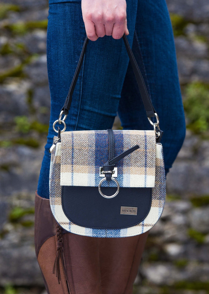 Mucros Blue Check Grace Bag