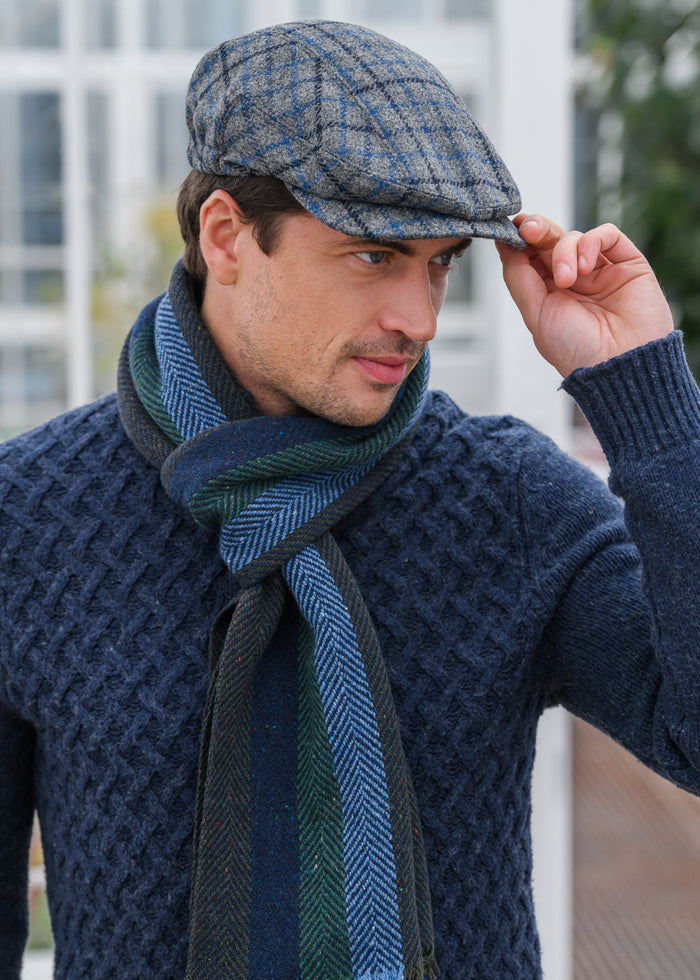Mucros Kerry Cap | Grey Navy Blue