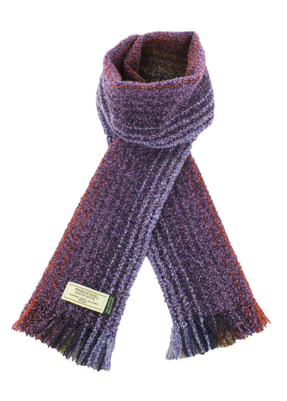 Mucros Skellig Blue Scarf - Irish Made Merino Wool & Cashmere