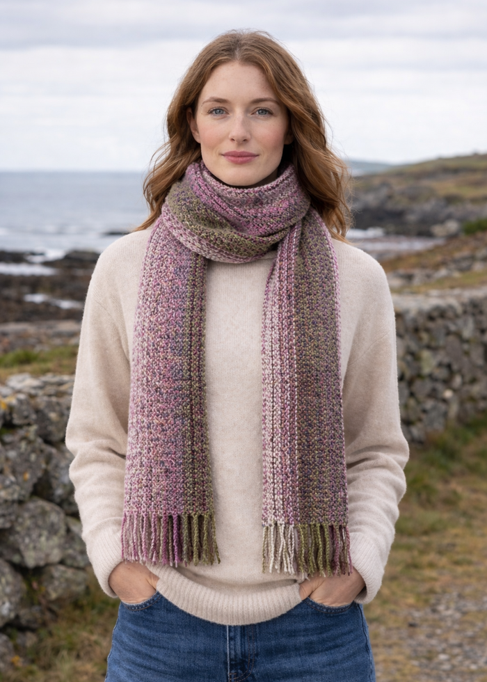 Mucros Skellig Scarf - Irish Made Merino Wool & Cashmere