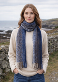 Mucros Skellig Scarf | Blue Navy