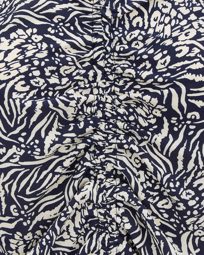 ROUCHE V-NECK TOP ANIMAL Detail