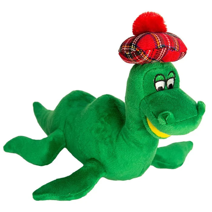 Nessie Plush Toy with Tartan Hat – Soft Scottish Loch Ness Souvenir - Heritage Of Scotland -