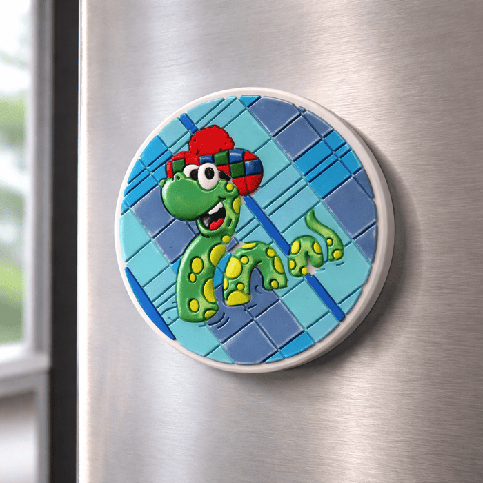 Nessie Rubber Fridge Magnet – Scottish Loch Ness Monster Souvenir - Heritage Of Scotland -