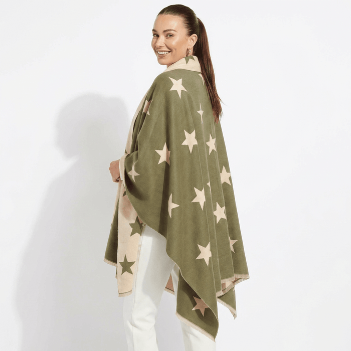 New Star Super Soft Stole Scarf – Olive and Beige - Heritage Of Scotland -