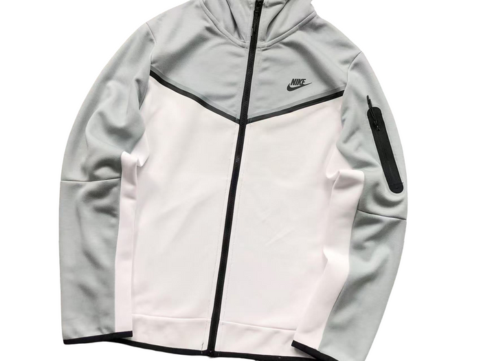 Nike Tech Fleece 2024 Zip Hoodie Grey/White