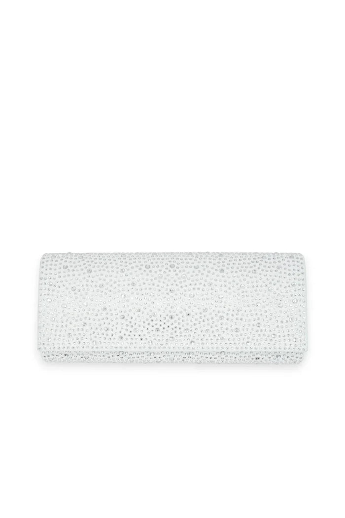Noelle Diamante Clutch White - Accessory - Morgan and Taylor
