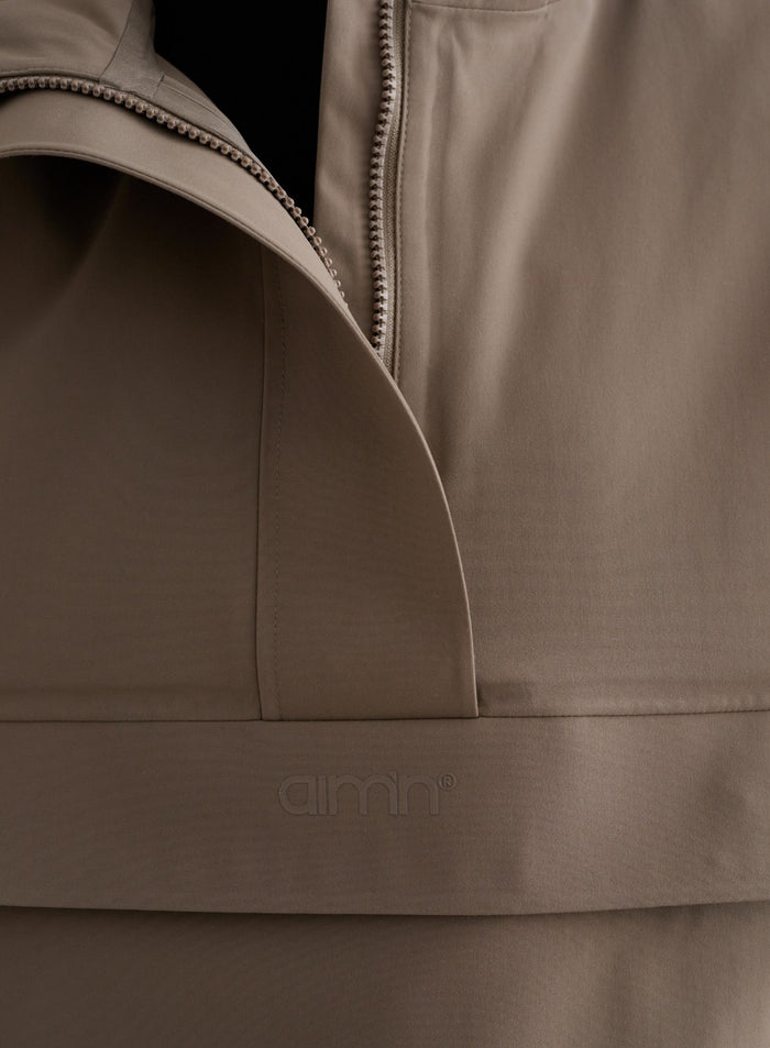 Nougat Cropped Waterproof Anorak