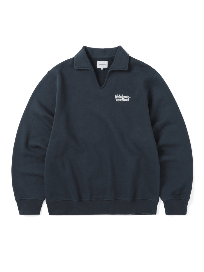 Open Collar Sweatshirt