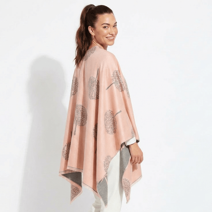 Original Tree Super Soft Cape - Dusky Pink - Heritage Of Scotland -