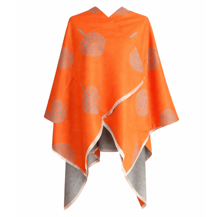 Original Tree Super Soft Cape - Heritage Of Scotland - ORANGE/GREY