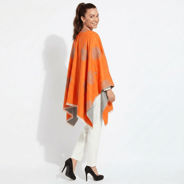 Original Tree Super Soft Cape - Orange - Heritage Of Scotland -