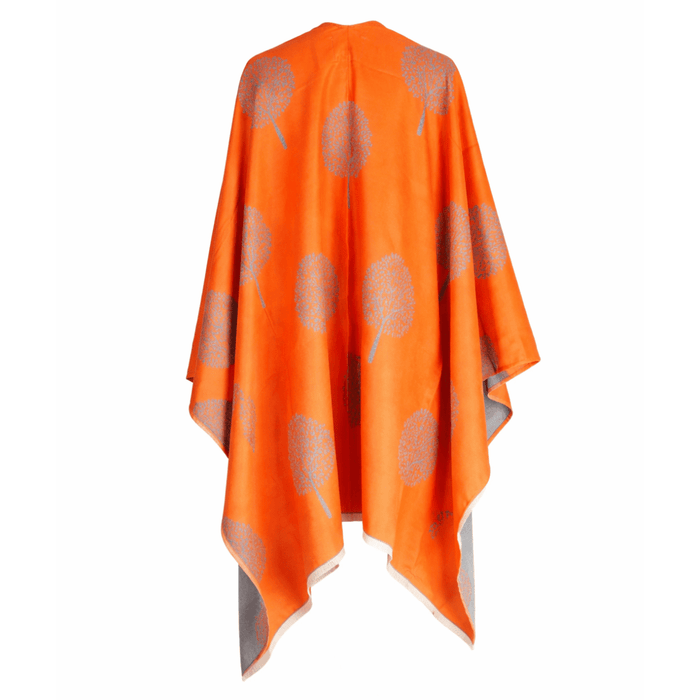 Original Tree Super Soft Cape - Heritage Of Scotland - ORANGE/GREY