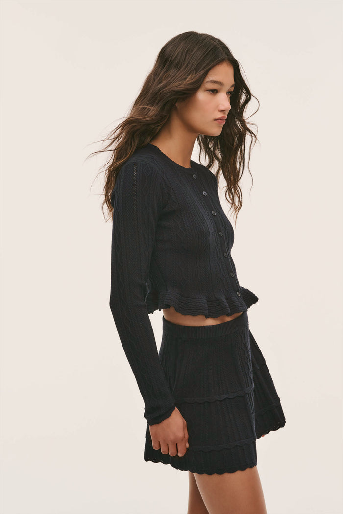 Orly Stretch Pointelle Cardigan