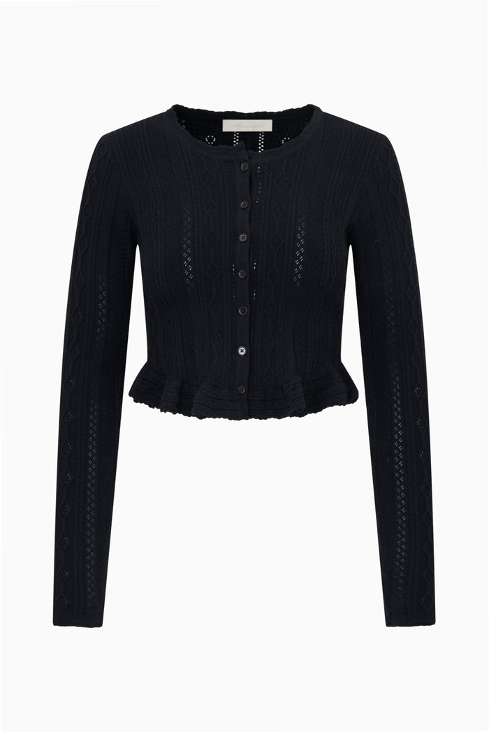 Orly Stretch Pointelle Cardigan