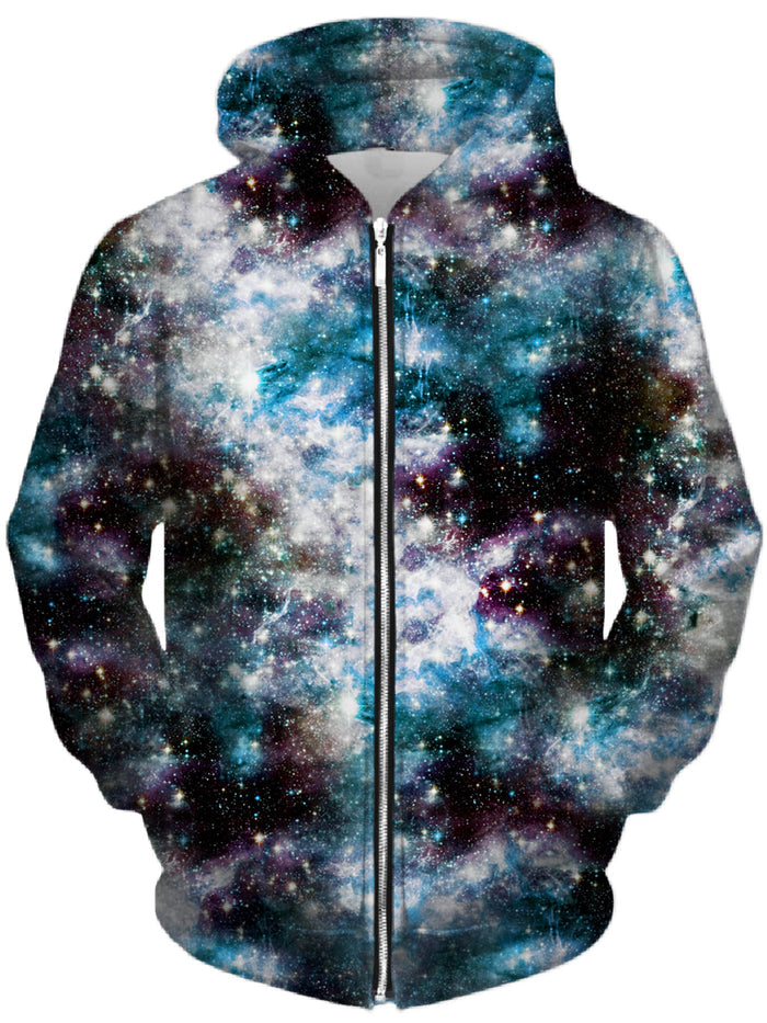 Party God Galaxy Unisex Zip-Up Hoodie Set 4 Lyfe Epic Hoodie