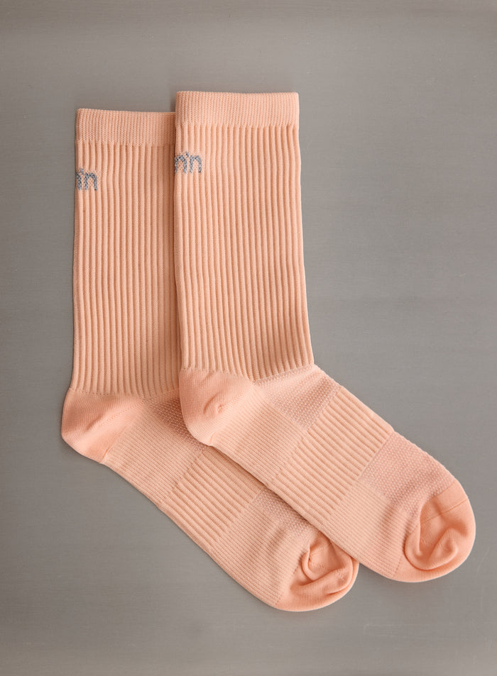 Peach Running Socks High