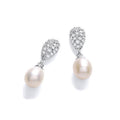 Pearl Drop Silver Earrings