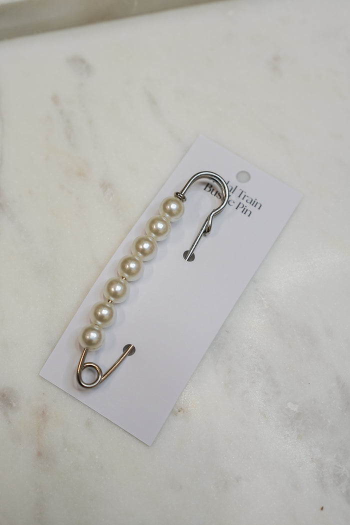 Pearl Wedding Gown Train Bustle Pin - Accessory - Honey Fawn