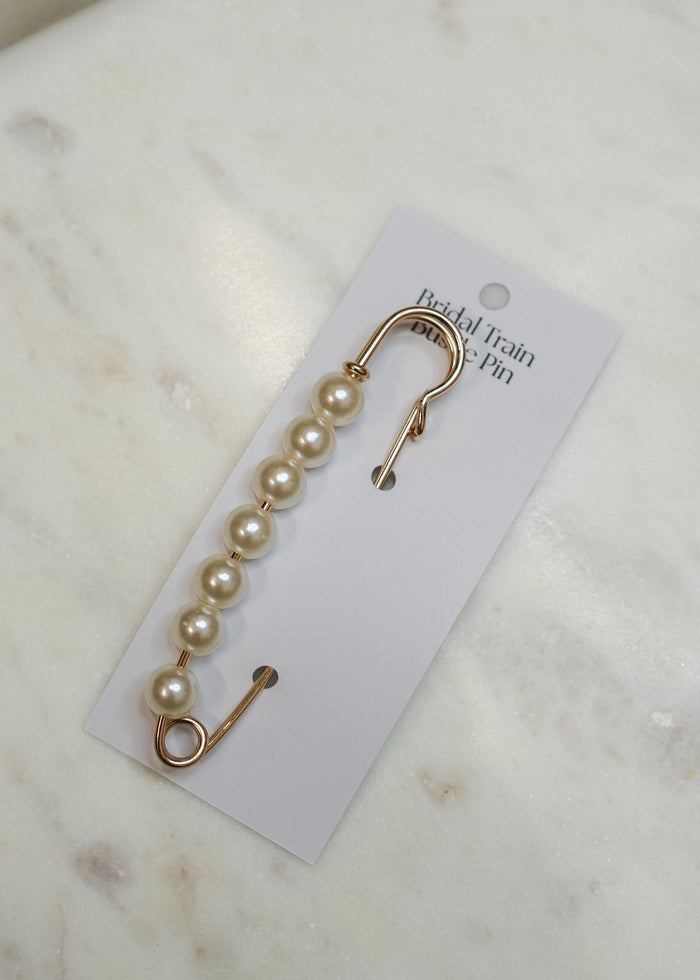 Pearl Wedding Gown Train Bustle Pin - Accessory - Honey Fawn