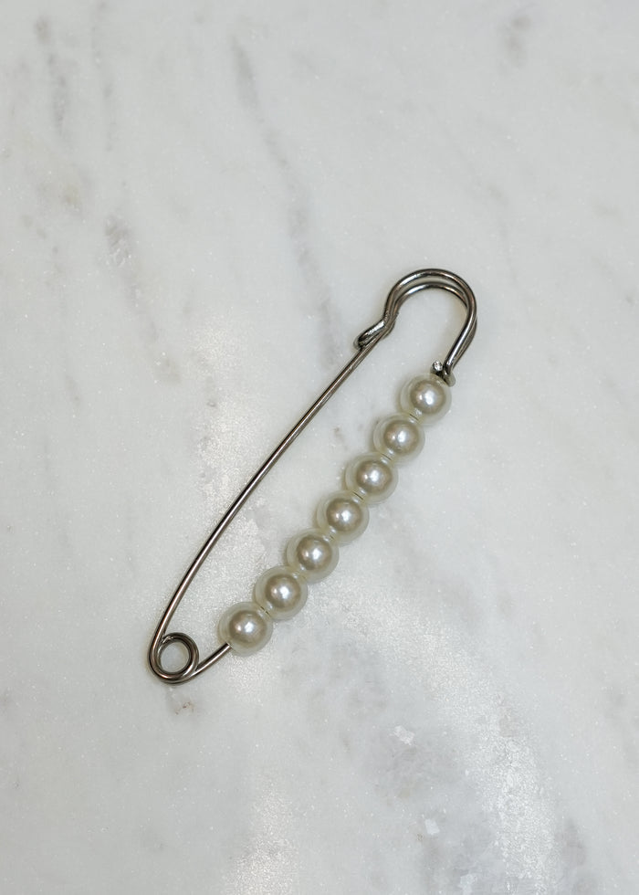 Pearl Wedding Gown Train Bustle Pin - Accessory - Honey Fawn