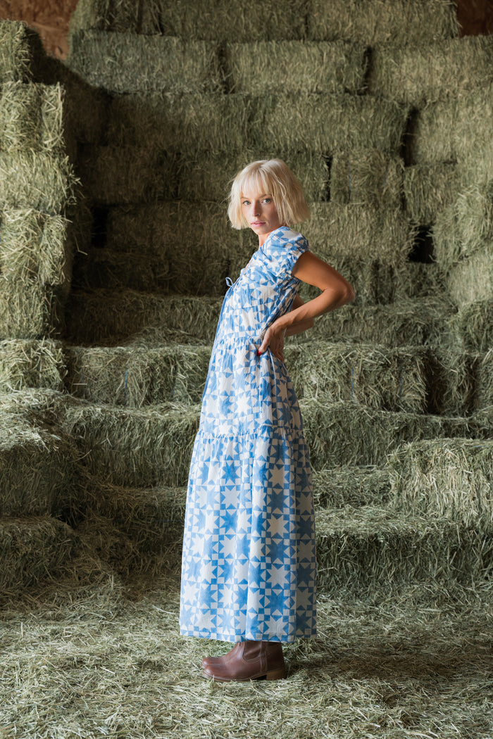 Penelope Dress in Lone Star Blue - PREORDER