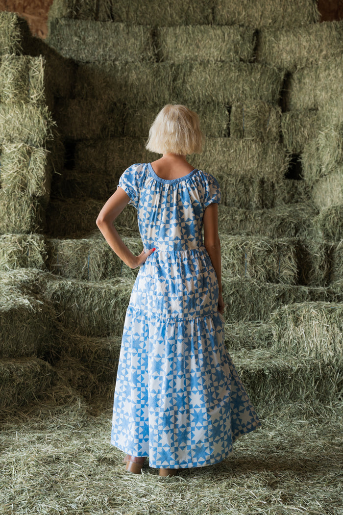 Penelope Dress in Lone Star Blue - PREORDER