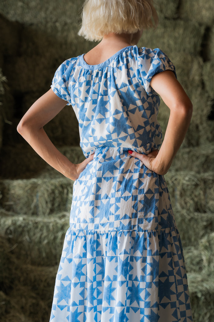 Penelope Dress in Lone Star Blue - PREORDER