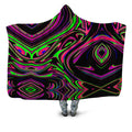 Pink and Green Blackout Drip Hooded Blanket Big Tex Funkadelic Epic Hoodie