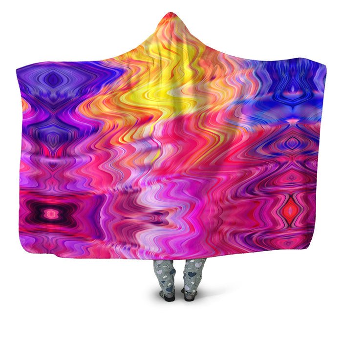 Psychedelic Aftershock Hooded Blanket Art Designs Works Epic Hoodie