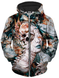 Queen Of Snakes Unisex Zip-Up Hoodie Riza Peker Epic Hoodie