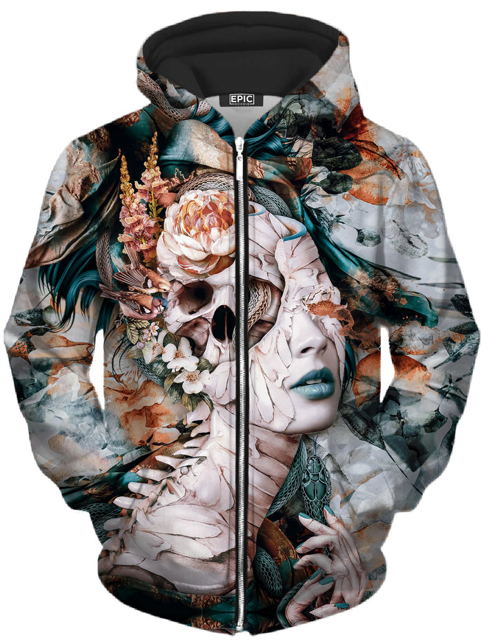 Queen Of Snakes Unisex Zip-Up Hoodie Riza Peker Epic Hoodie