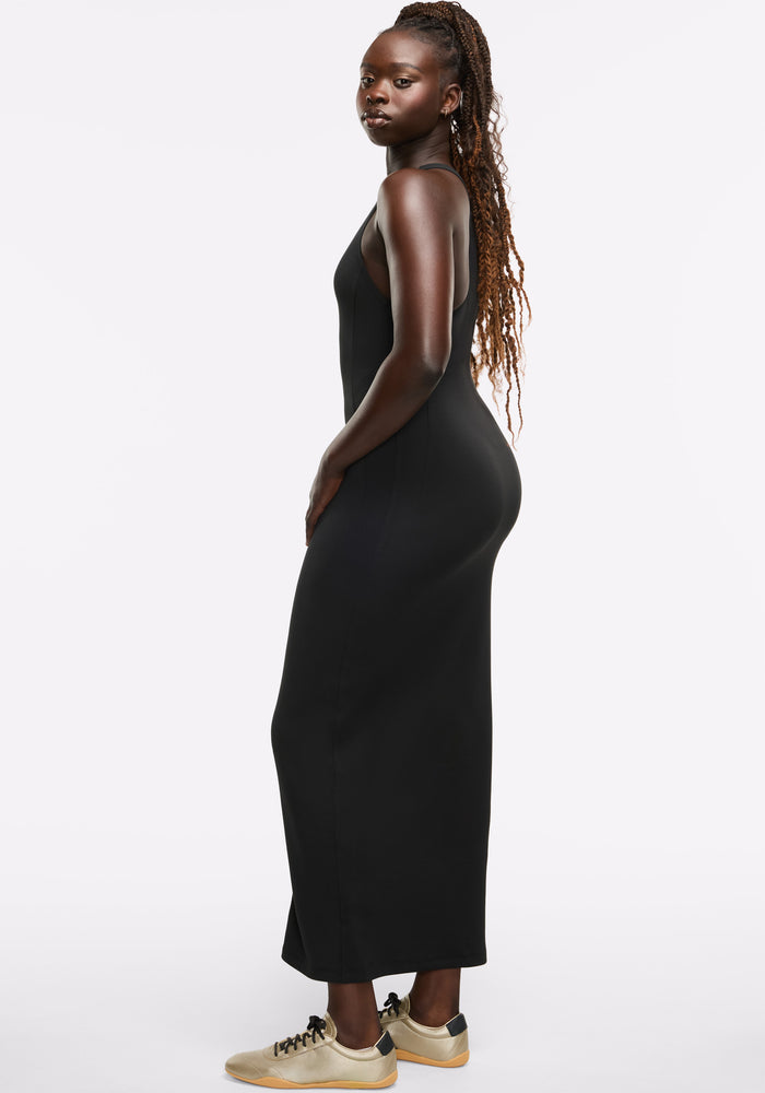 Racerback Maxi Zip Dress