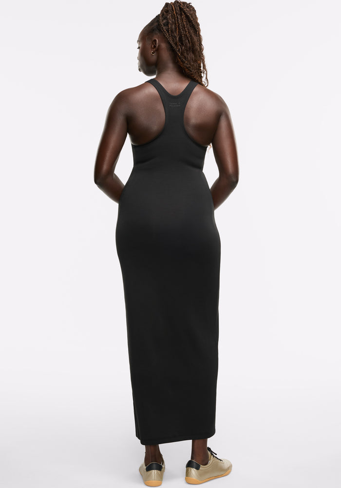 Racerback Maxi Zip Dress