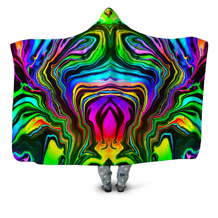 Rainbow Rift Hooded Blanket Psychedelic Pourhouse Epic Hoodie