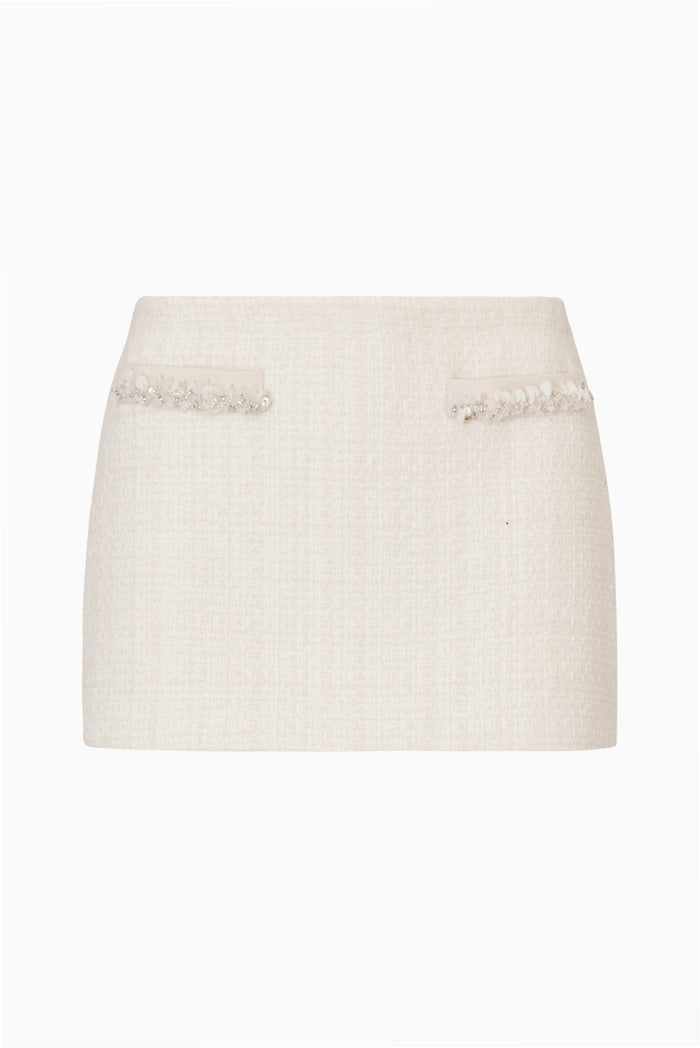 Rhonna Tweed Mini Skirt